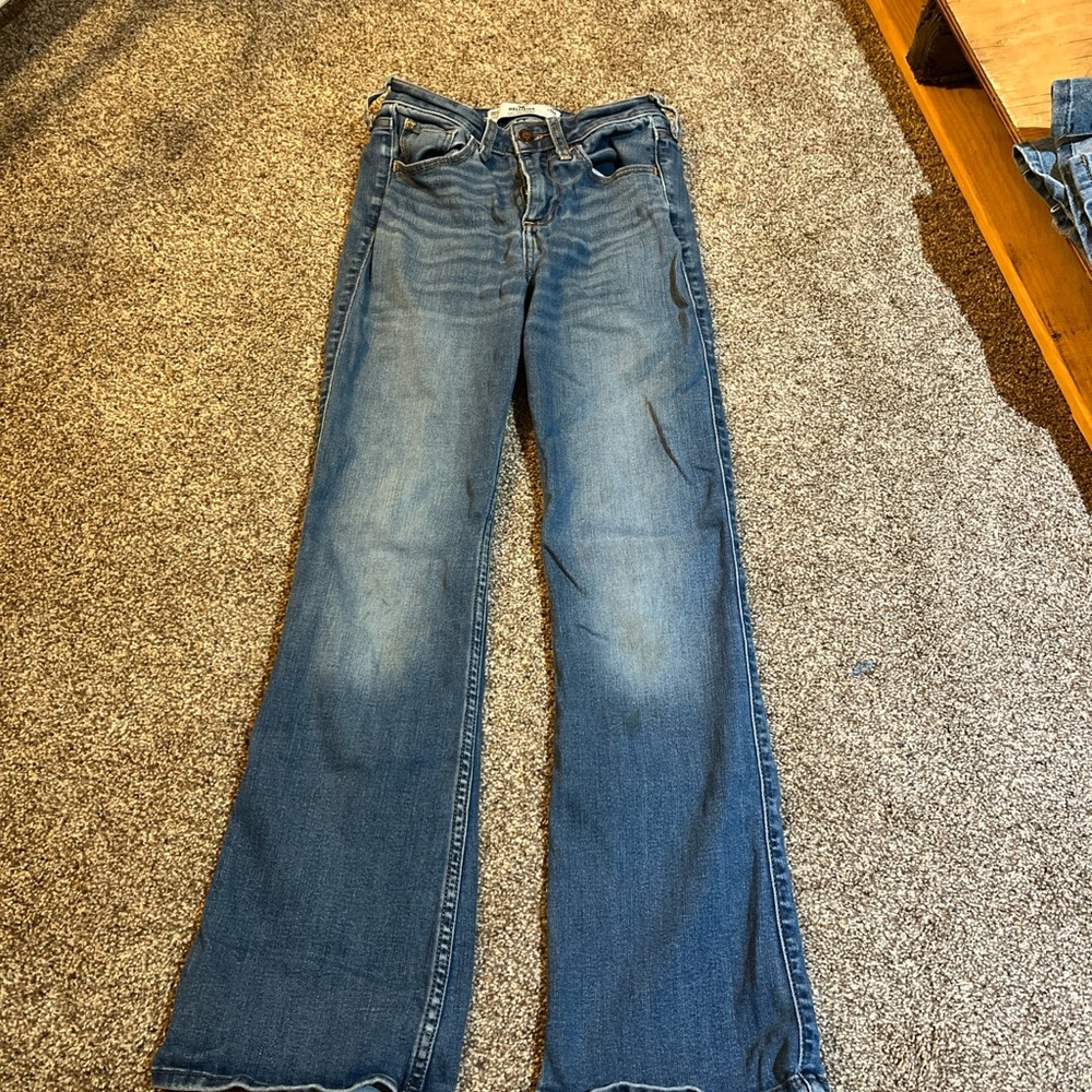 Hollister Flare Jeans in Classic Blue